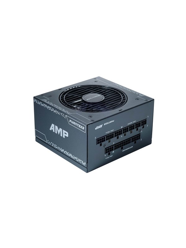 Phanteks AMP GH 850W - ATX12V 3.1 - 80 PLus Gold - 850 Watt - Modulair - 100-240V - Actieve PFC - PCIe 5.1 - 120mm HDB Fan - zwart