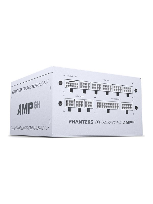 Phanteks AMP GH 850W White Voeding - 850 Watt - 120 mm - ATX 3.1 - 80 Plus 80 PLUS Gold