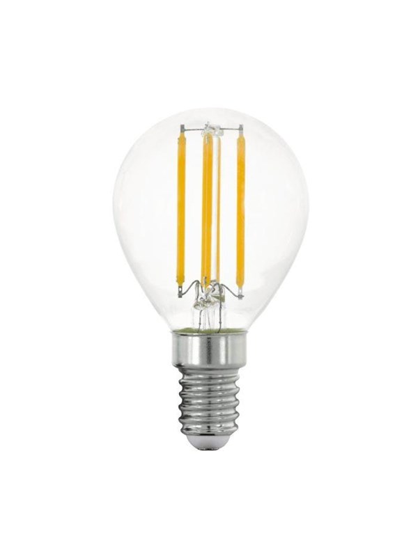 EGLO LED spot P45 Mini ball 4W/827 470 lumen clear E14