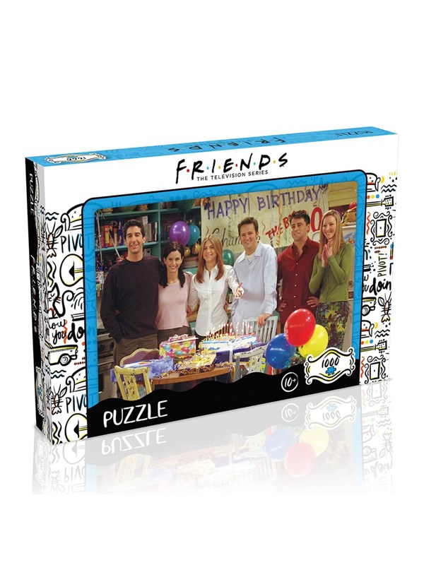 Winning Moves Puzzle - Friends Happy Birthday (1000 pieces) Vloer