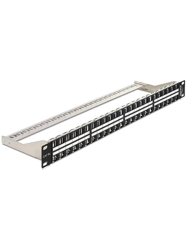 DeLOCK 19? Keystone Patch Panel 48 Port 1 U Black