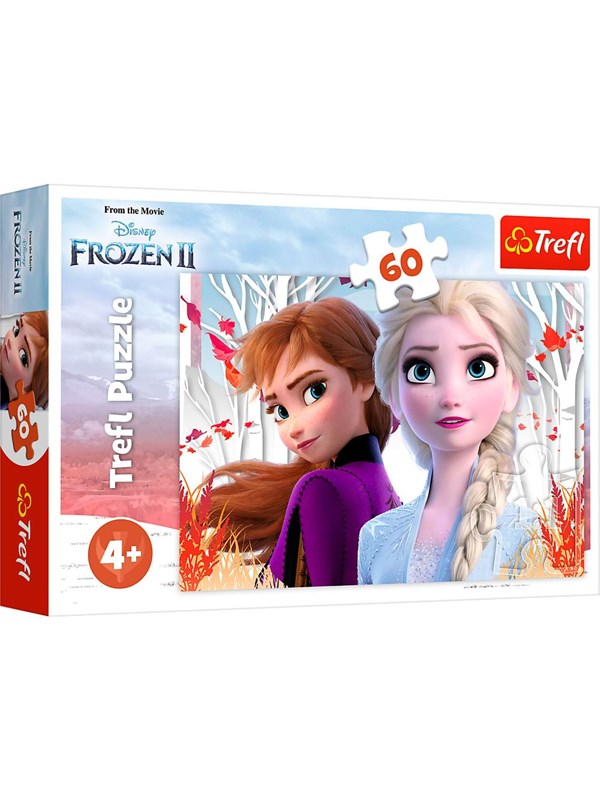 Trefl Puzzle - Frozen - The enchanted world of Anna and Elsa (60 pieces) Vloer