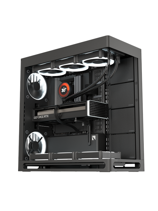Havn HS 420 Black - Case - Miditower - Zwart