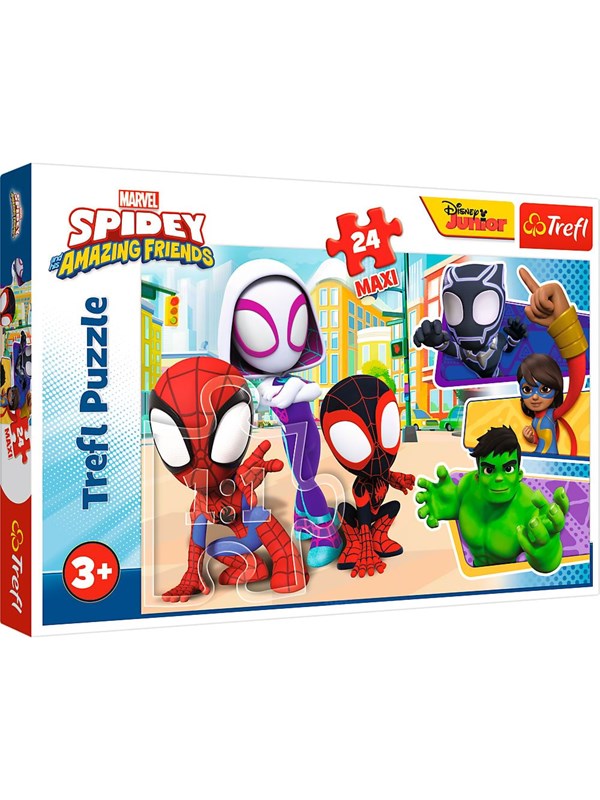 Trefl Puzzle - Spidey and his Amazing Friends - Spidey and his Friends (24 Maxi pieces) Vloer