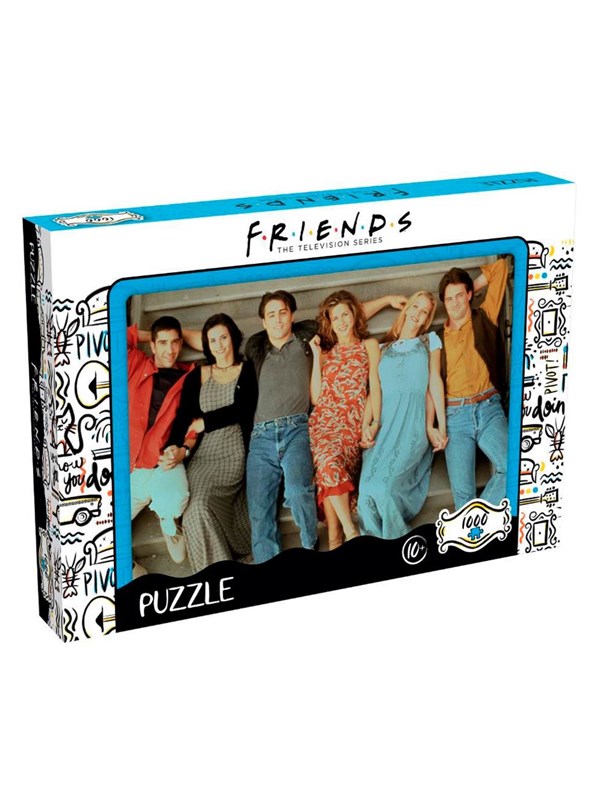 Winning Moves Puzzle - Friends Stairs (1000 pieces) Vloer