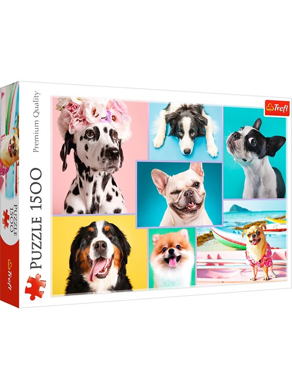 Trefl Puzzle - Puzzles Cute dogs (1500 pieces) 2D Puzzels