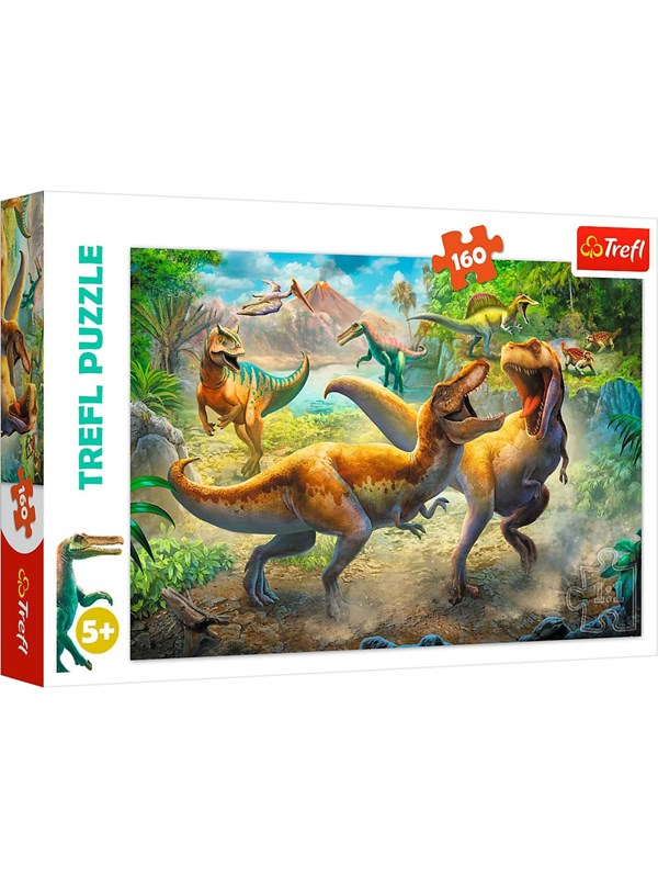 Trefl Dino Puzzel Vechtende Tyrannosaurussen Dinosauriërs 160 Stukjes 5+