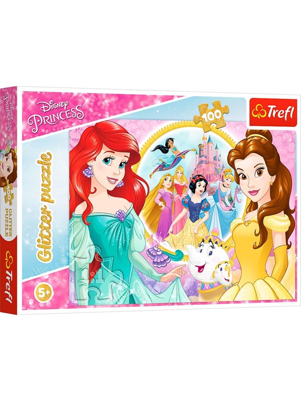 Trefl Puzzle - Princess - Glitter - Memories of Bella and Ariel (100 pieces) Vloer