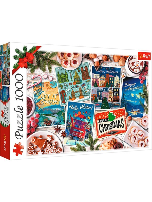Trefl puzzel 1000 stukjes - Winter Memories winterlandschap.