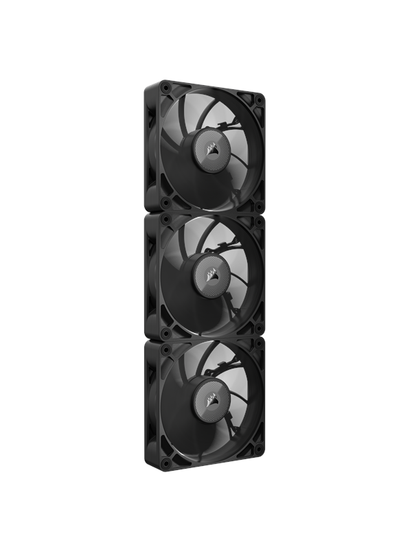 Corsair iCUE LINK RX120 MAX (3-pack starter kit) - Case ventilator - 120mm - Black - 36 dBA