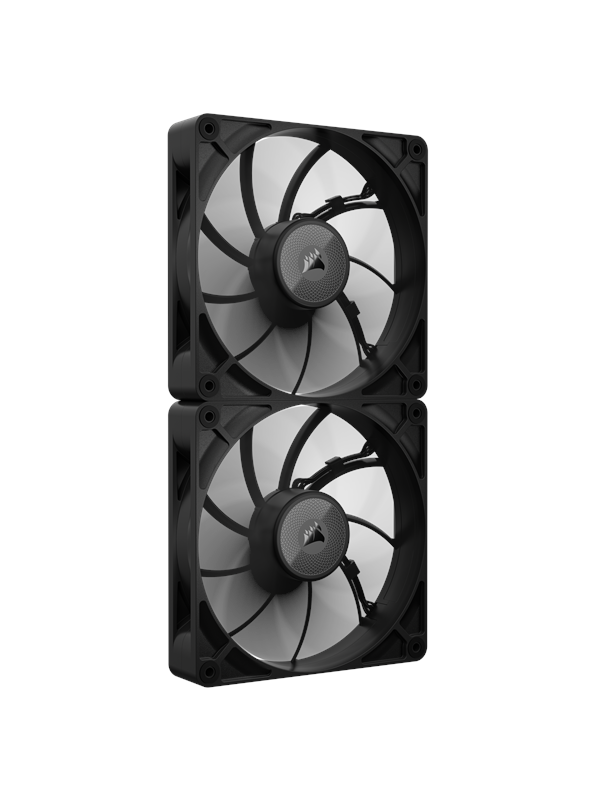 Corsair iCUE LINK RX140 MAX (2-pack starter kit) - Case ventilator - 140mm - Black - 36 dBA