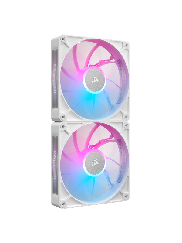 Corsair iCUE LINK RX140 MAX RGB (2-pack) - Case ventilator - 140mm - Zwart met RGB-licht - 36 dBA