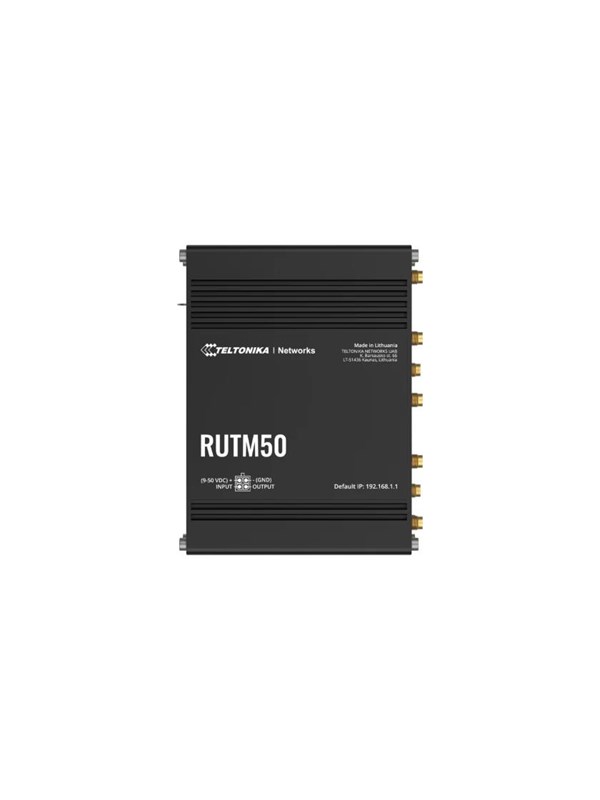 Teltonika RUTM50 Cellular 5G Router North America (RUTM50000000 / Standard package with US PSU) - Wireless router 802.11a/b/g/n/Wi-Fi 5 Wave 2