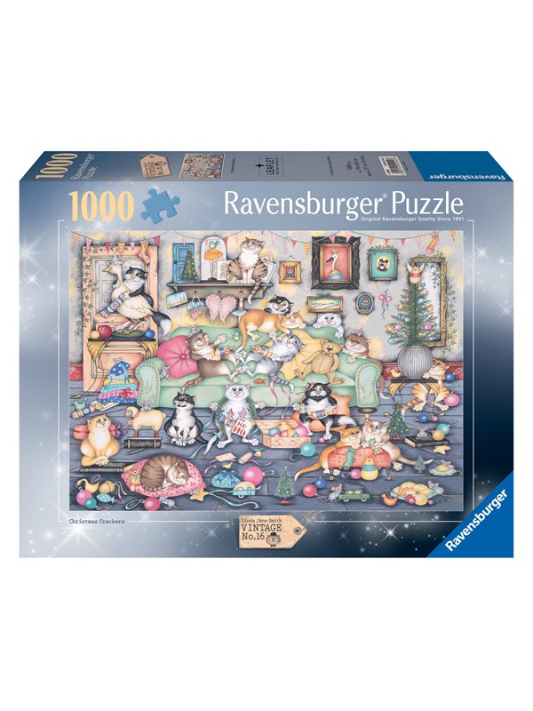Ravensburger Crazy Cats Christmas Crackers 1000p