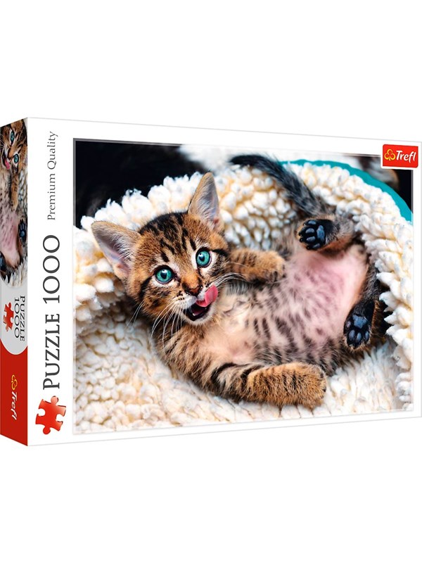 Trefl Puzzle - Cheerful kitten (1000 pieces) Vloer