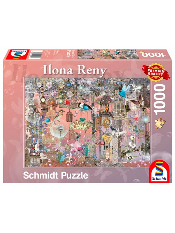 Schmidt Puzzle - Pink beauty (1000 pieces) Vloer