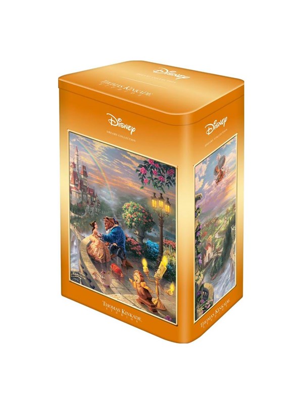 Schmidt Puzzle Tin - Thomas Kinkade: Disney - Beauty and the Beast (500 Pieces) Vloer