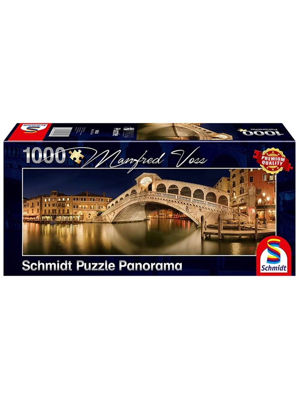 Schmidt Puzzle - Manfred Voss - Panorama: Rialto Bridge (1000 pieces) Vloer