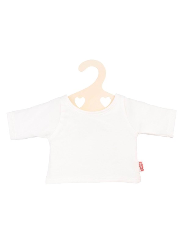 Heless poppen T-shirt wit - poppenkleding 28-35 cm op hanger.