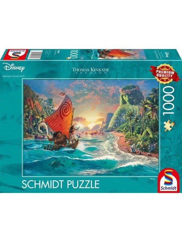 Schmidt Puzzle - Thomas Kinkade: Disney Vaiana Moana (1000 Pieces) Vloer