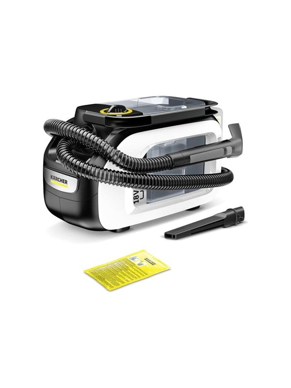 Kärcher SE 3-18 Compact Tapijtreiniger - Sproei-extractie - 18 V accu-aangedreven - Excl. accu en lader - Bekledingszuigmond - Wit