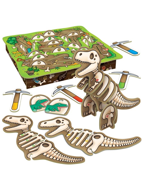 Orchard Toys - Dinosaur Dig - Verzamel als eerste de dino botten - geheugenspel - vanaf 4 jaar