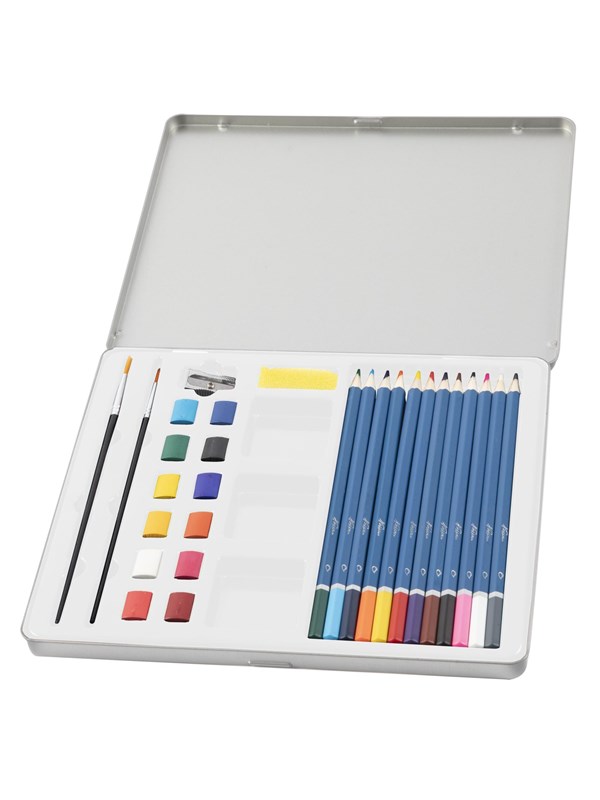 Nassau Fine Art Aquarelverf Startersset - 28 stuks - Schilderen - Waterverf - Kunstset - Creatief Cadeau - Metalen Opbergblik