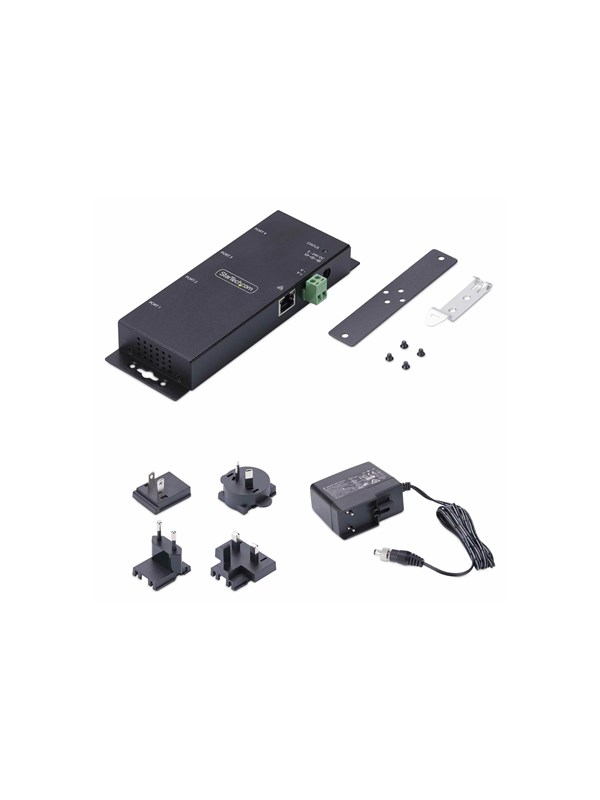 StarTech.com 4P Serial to Ethernet Adapter IP LAN to RS232 DB9 Converter - device server - TAA Compliant