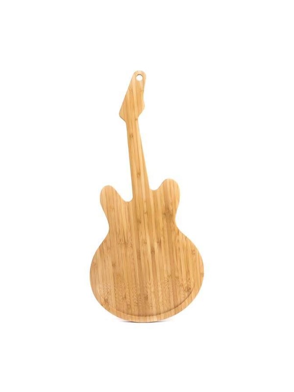 Kikkerland Snijplank - Kookaccessoire - Gitaar vorm - 100% Bamboe