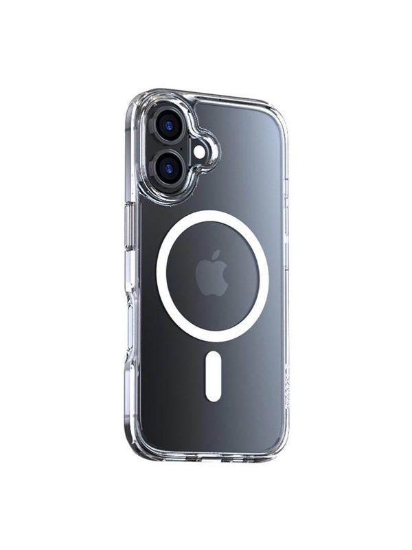 Hoesje geschikt voor Apple iPhone 16 - Torras Diamond Back Cover - Geschikt voor MagSafe - Transparant