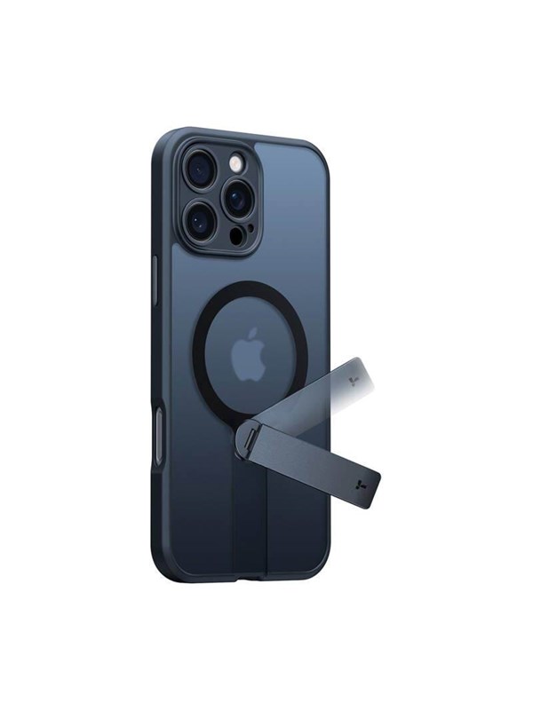 TORRAS Hoesje Geschikt voor Apple iPhone 16 Pro Max - UPro Pstand Spin - Compatibel met MagSafe - 360° Draaibare Magnetische Standaard - Back Cover Zwart