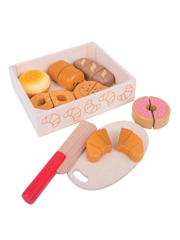 Bigjigs Wooden Box with Sliced ??Bread 17pcs.