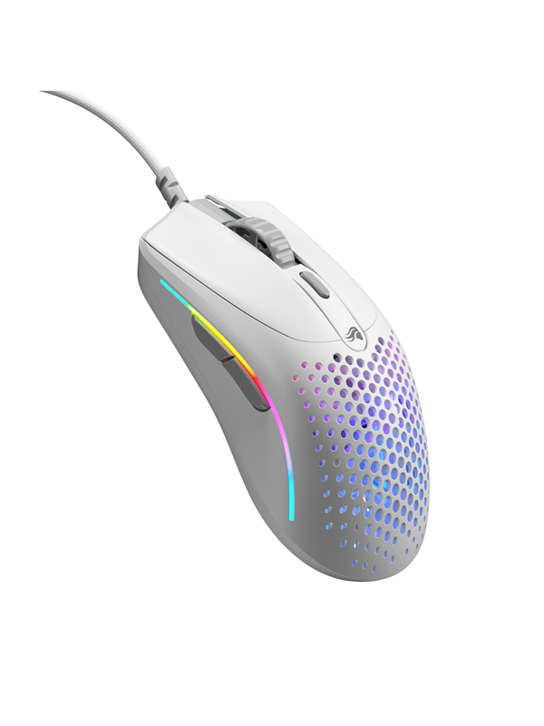 Glorious Model O 2 Mini - Matte White - Gaming muis - Optisch - 5 knoppen - Wit