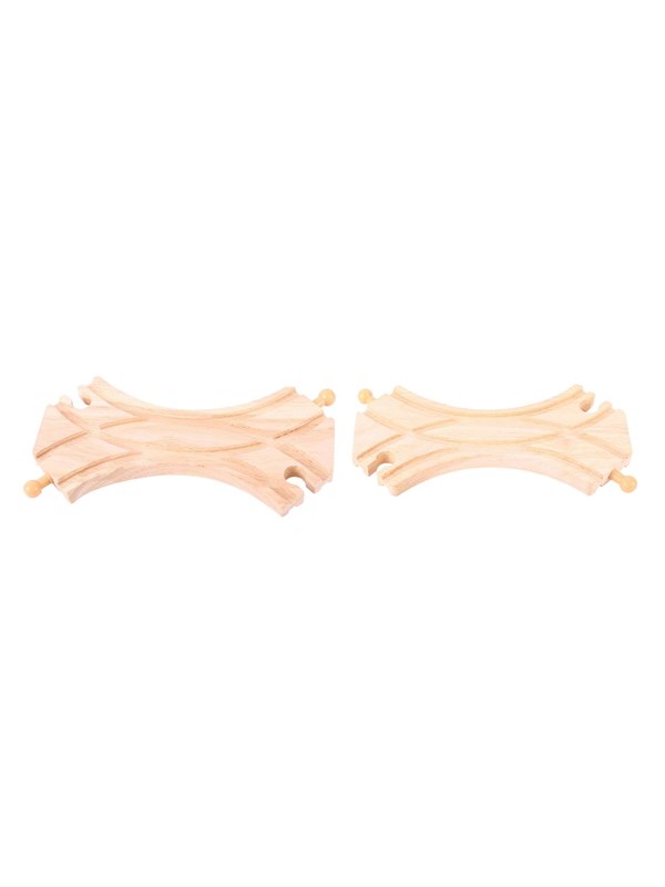 Bigjigs Wooden Rails - 2-sided Left/Right Split
