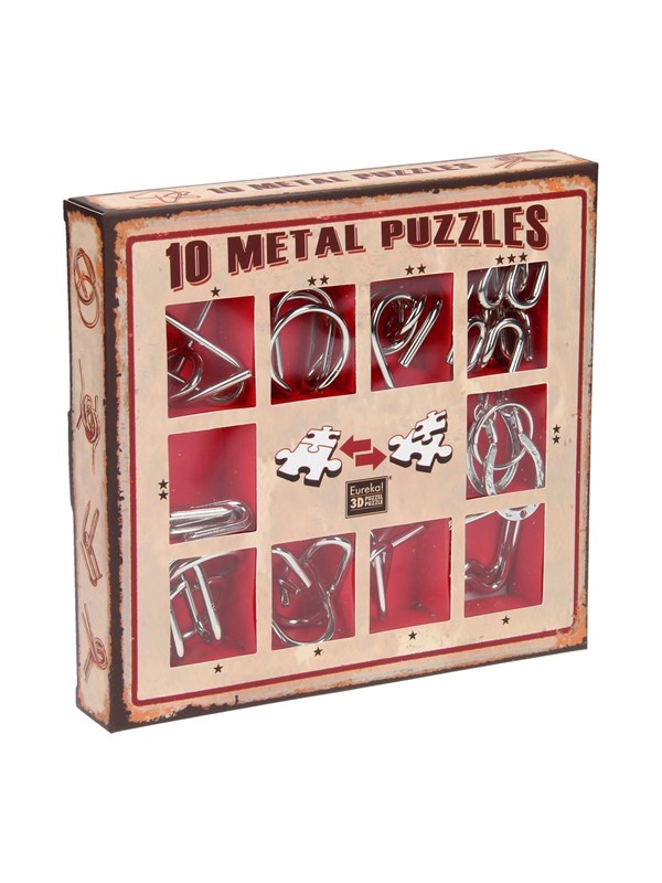 Eureka - Eureka! 10 Metalen Puzzels Rode Editie