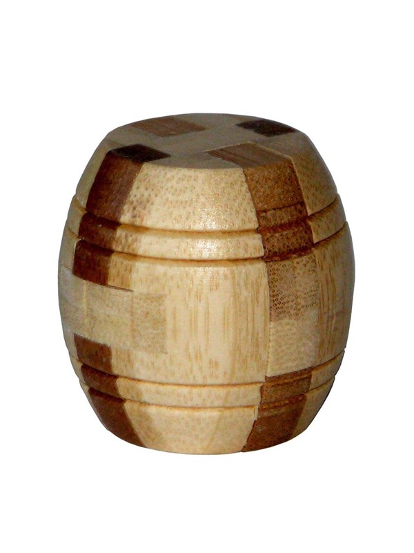 Eureka 3D Bamboo Brain Puzzle Barrel 3D Puzzels