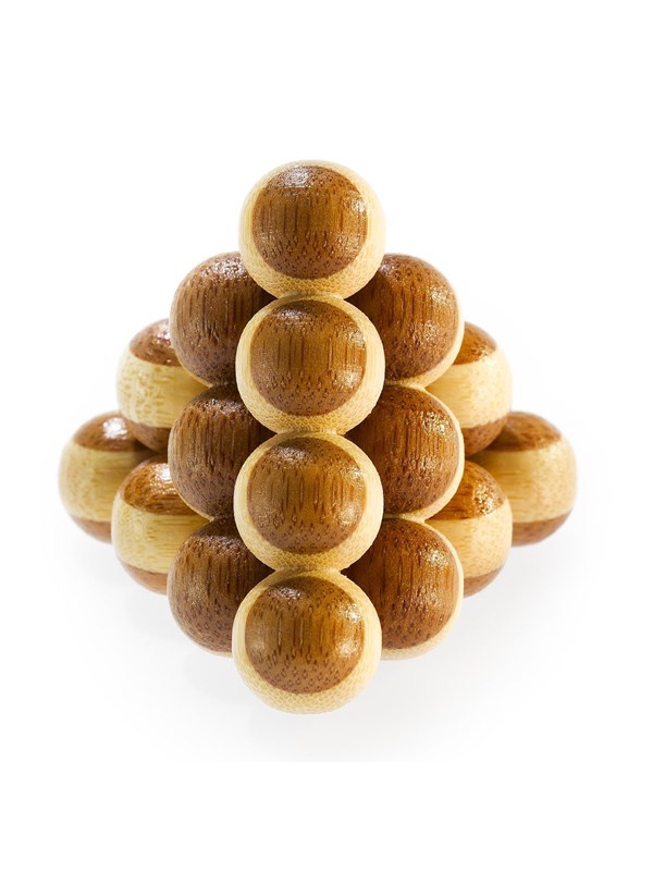 Eureka 3D Bamboo Brain Puzzle Cannon Balls 3D Puzzels