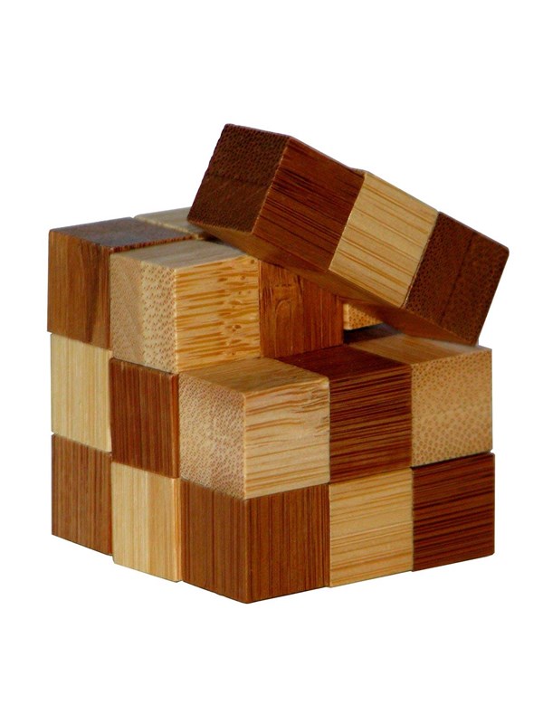 Eureka 3D Bamboo Brain Puzzle Snake Cubes 3D Puzzels