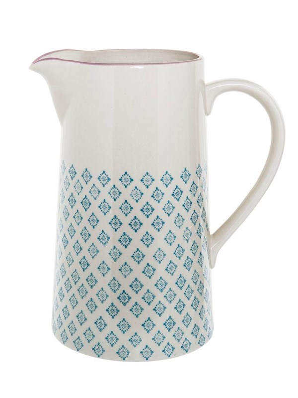 Karaf aardewerk blauw Patrizia 1,5L