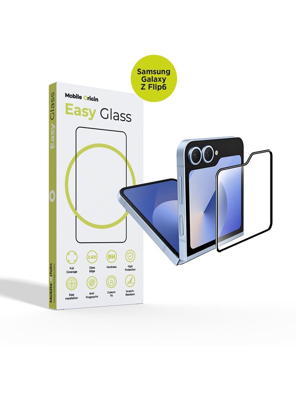 Mobile Origin Easyglass Voor Samsung Galaxy Z Flip6 2 Stuks Schermbescherming