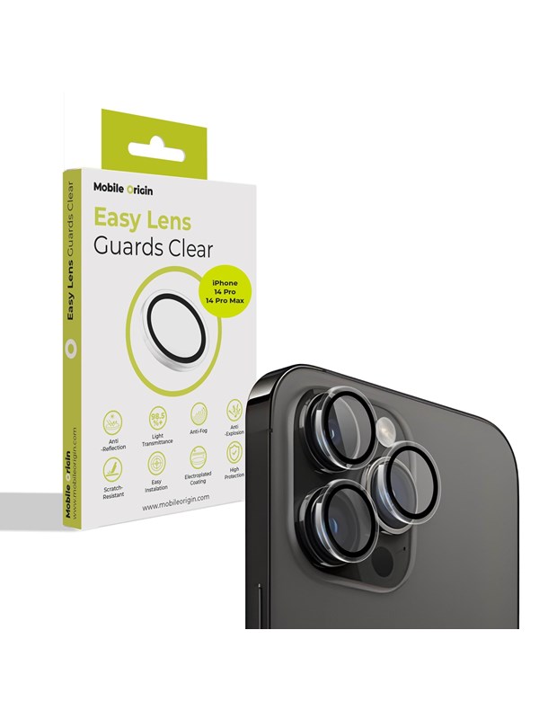 Mobile Origin Easy Lens guards - clear - iPhone 14 Pro/14 Pro Max