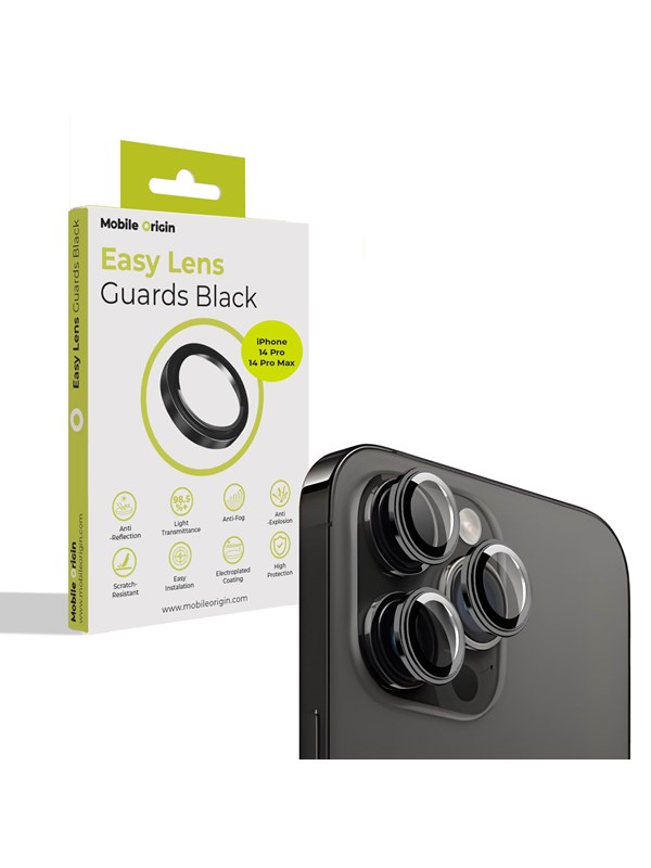 Mobile Origin Easy Lens guards - black - iPhone 14 Pro / 14 Pro Max