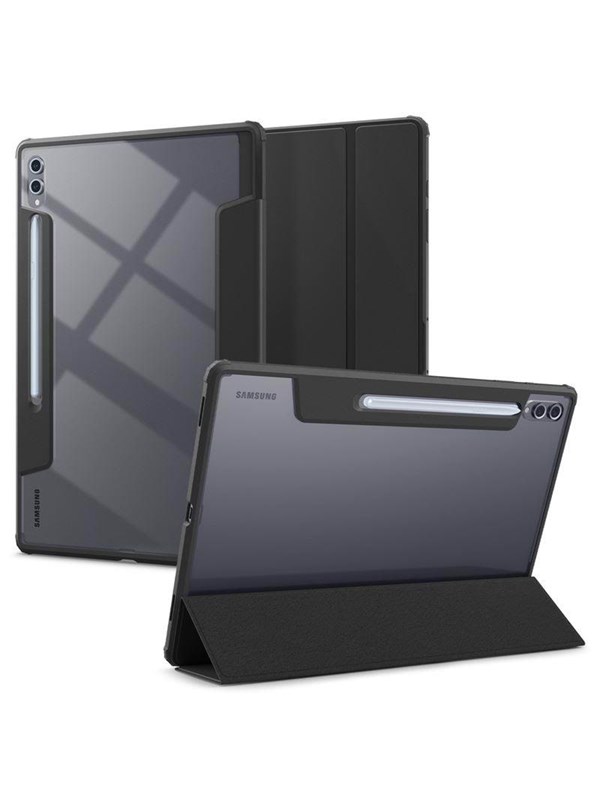 Spigen Ultra Hybrid Pro Hoesje Geschikt voor Samsung Galaxy Tab S10 / S9 / S8 Ultra - Back Cover met Air Cushion - Zwart