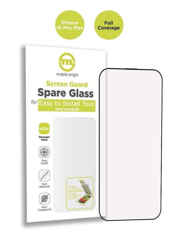 Mobile Origin Screen Guard Spare Glass Full Coverage - iPhone 16 Pro Max