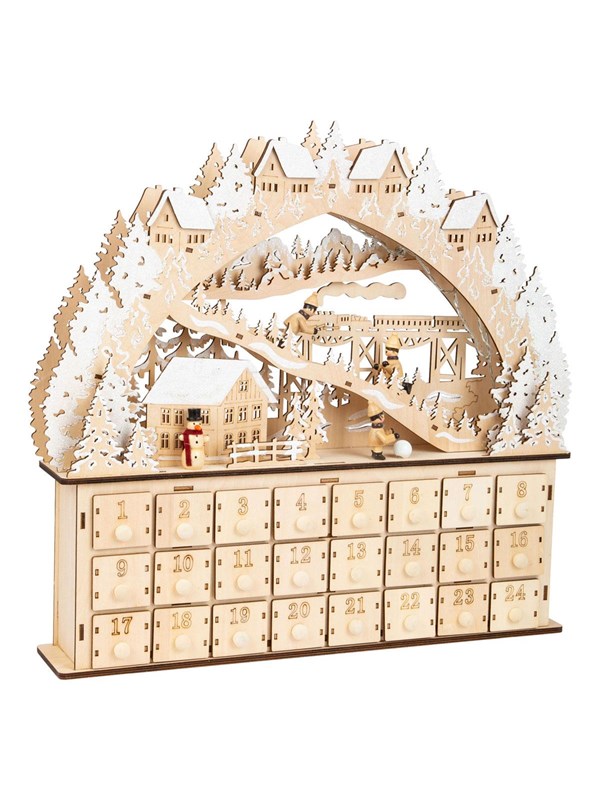 Small Foot - Houten Adventskalender Ski