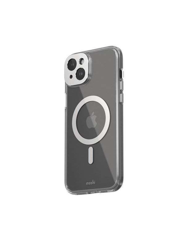 Moshi iGlaze for iPhone 15 Plus - Lunar Silver