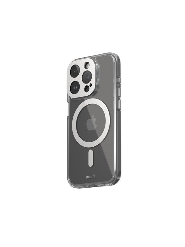 Moshi iGlaze for iPhone 15 Pro - Lunar Silver
