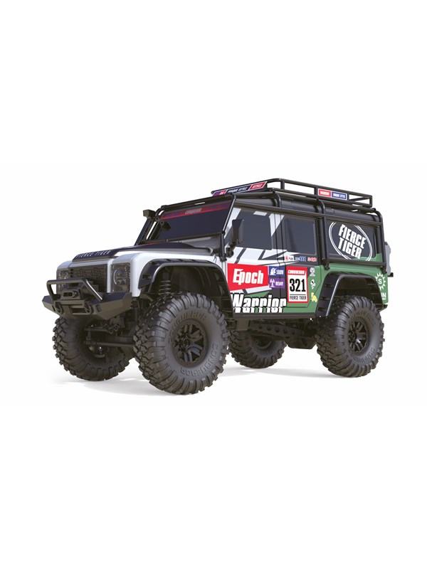 Amewi Dirt Climbing Fierce Tiger 1:10 Brushed RC auto Elektro Crawler 4WD RTR 2,4 GHz Incl. accu en lader, Met lichteffect, Incl. batterijen