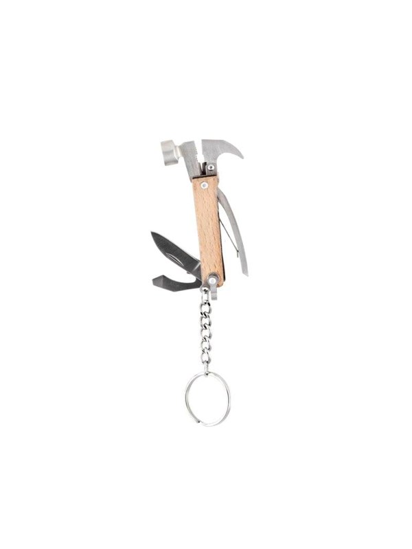 Kikkerland 7-In-1 Mini Hamertje - Hout - Outdoor - Gereedschap