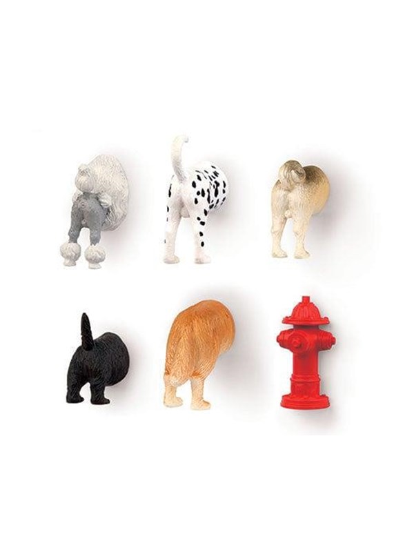 Honden Derrières magneten - Koelkastmagneten - Set van 6 stuks